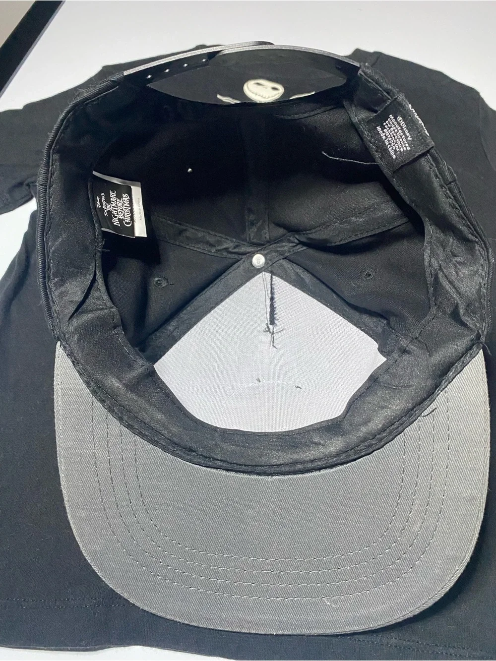 Disney Nightmare Before Christmas Jack Skellington Hat and Tee Set Size 6/7